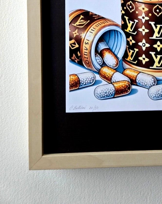 Chiara Bellini Louis Comfort Pills Original Hand Signed Print COA - 4