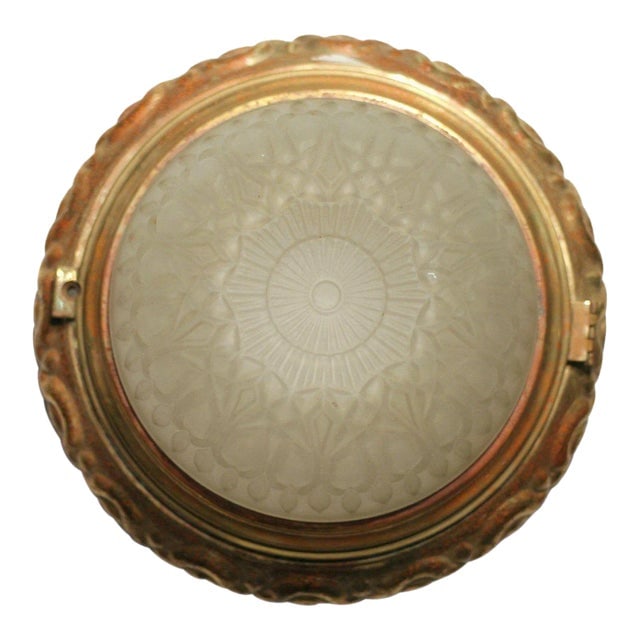 1930s Bronze Dome Ceiling or Wall Light Fixture, 2 Avail. (1 of 7)