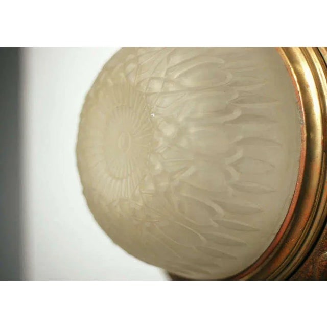 1930s Bronze Dome Ceiling or Wall Light Fixture, 2 Avail. - 4