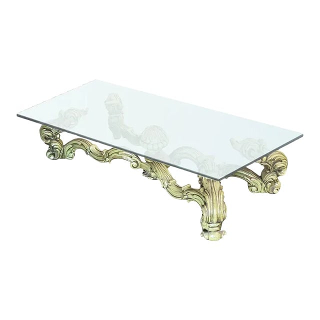 Hollywood Regency Damask Oversized Coffee Table by Thomasville (1 of 8)