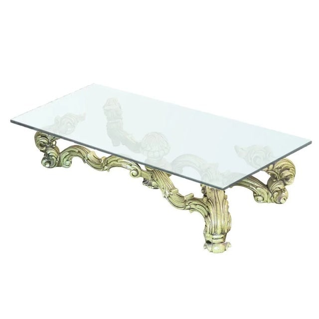 Hollywood Regency Damask Oversized Coffee Table by Thomasville - 8