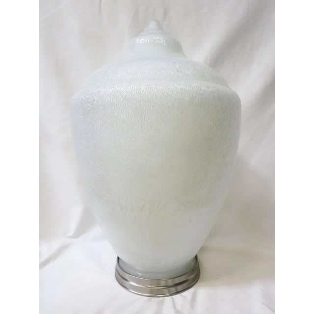 Tall Art Deco Acorn Ceiling Glass Globe Pendant - 2