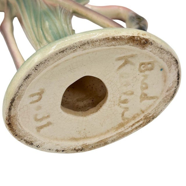 1950s Mid-Century Matching Pink Flamingo Ceramic Tabletop Vase Set by Brad Keeler, A Pair - 7