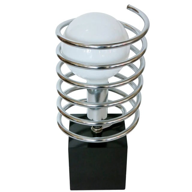 1960s Modernist Spring Table Lamp by Sonneman Lighting Company, Unsigned - 2