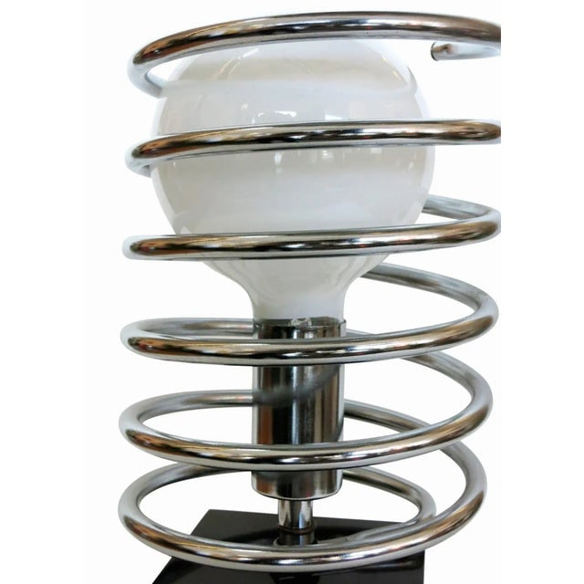 1960s Modernist Spring Table Lamp by Sonneman Lighting Company, Unsigned - 4
