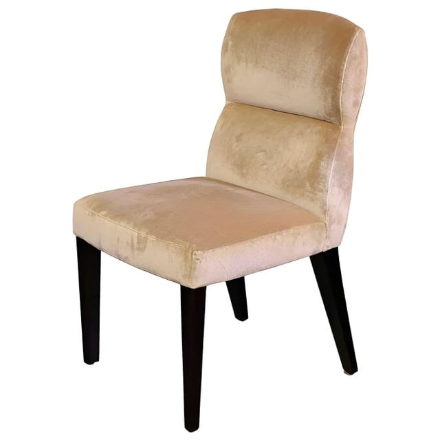 1990s Dakota Jackson "Oh!" Velvet Side Chair - 3