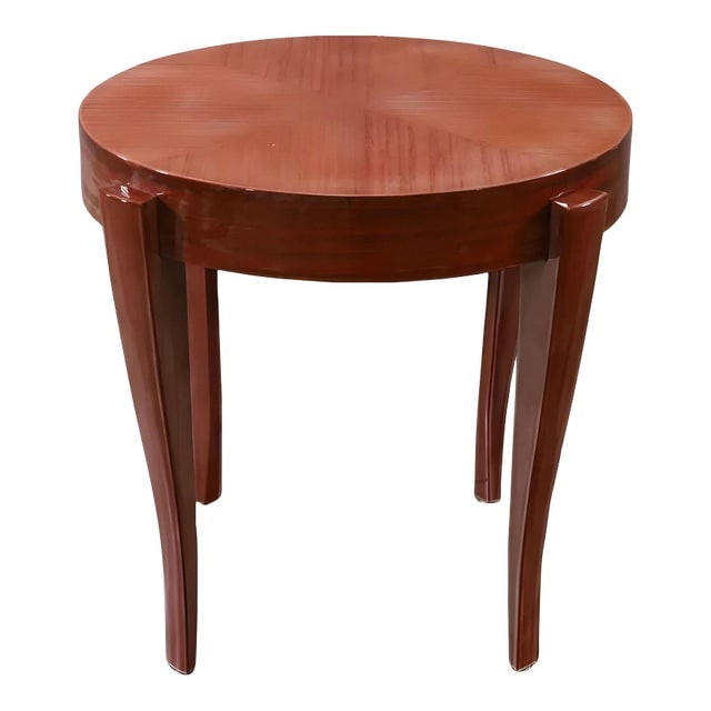 1990s Dakota Jackson "Eland" Round Mahogany Side Table (1 of 4)