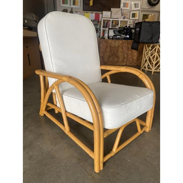 Restored 1940's Transition Rattan Recliner Lounge Chair - 4