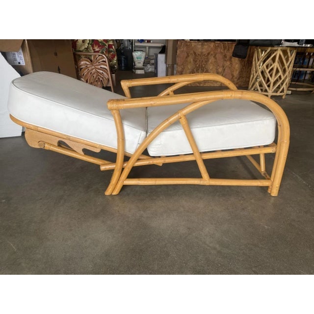 Restored 1940's Transition Rattan Recliner Lounge Chair - 7