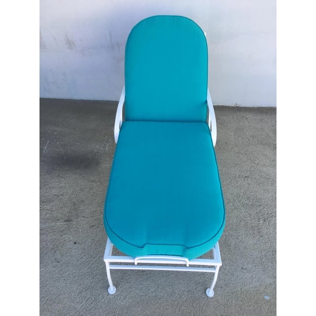 Steel Scrolling Reclining Outdoor / Patio Chaise Lounge by Woodard - 4
