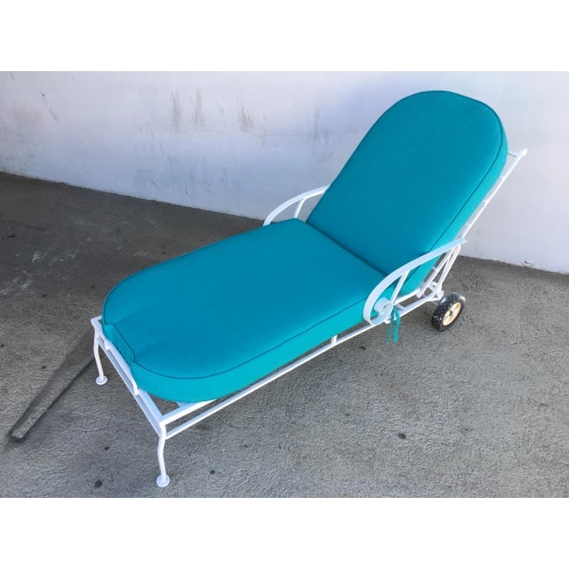 Steel Scrolling Reclining Outdoor / Patio Chaise Lounge by Woodard - 9