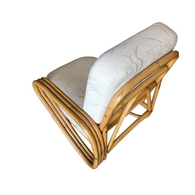 1950s Restored "Triple Triangle" Open Air Pretzel Single Arm Lounge Chair - 5