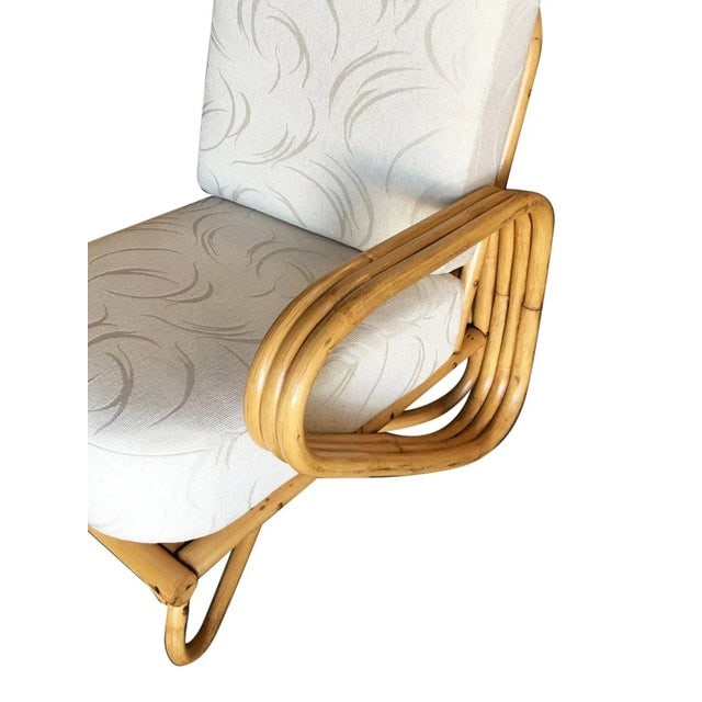 1950s Restored "Triple Triangle" Open Air Pretzel Single Arm Lounge Chair - 6