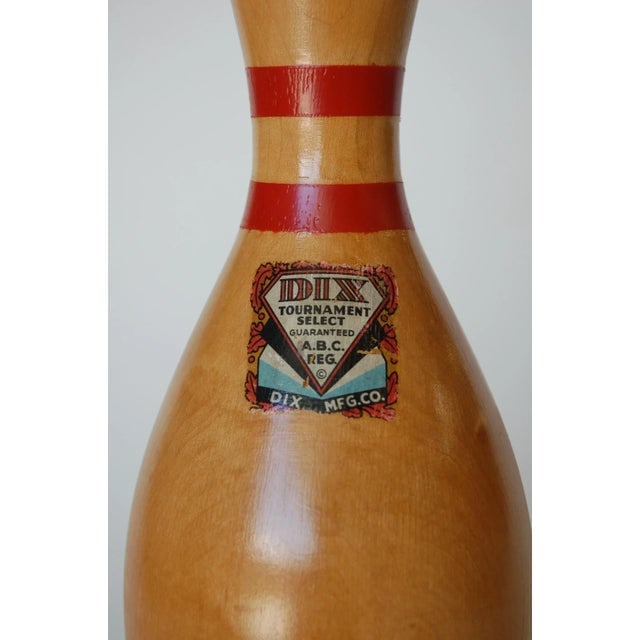 Wood DIX Tournament Select Real Bowling Pin Table Lamp - 2
