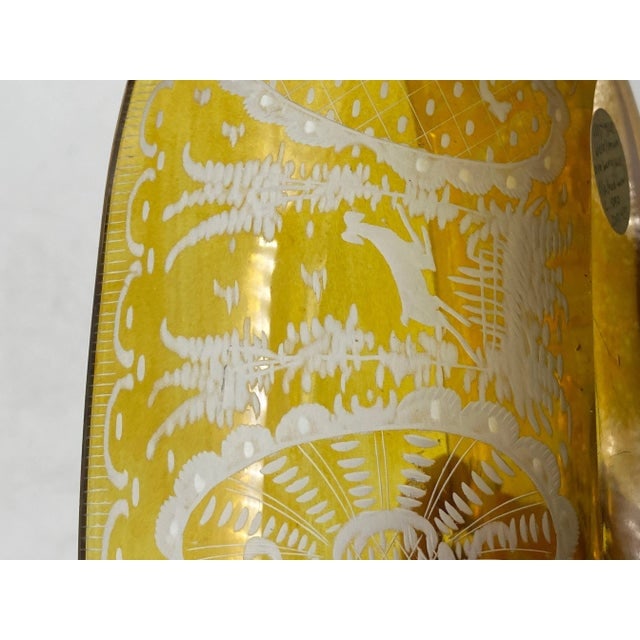 Circa 1900 Bohemian Amber-Flashed Glass Flared Form Bowl - 10