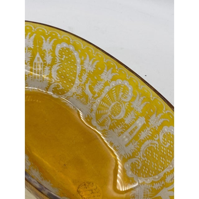 Circa 1900 Bohemian Amber-Flashed Glass Flared Form Bowl - 2
