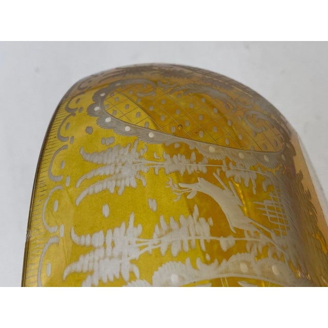 Circa 1900 Bohemian Amber-Flashed Glass Flared Form Bowl - 6