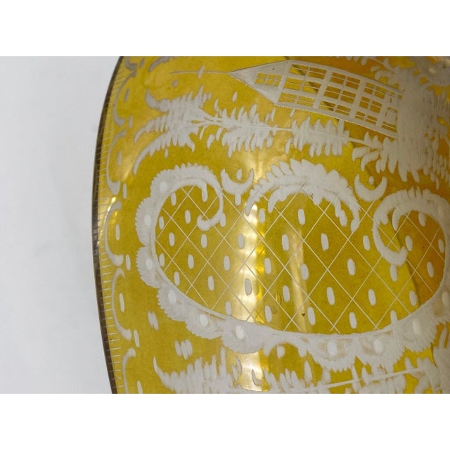 Circa 1900 Bohemian Amber-Flashed Glass Flared Form Bowl - 7