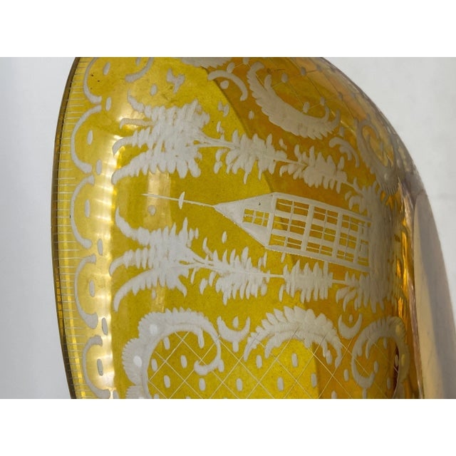 Circa 1900 Bohemian Amber-Flashed Glass Flared Form Bowl - 8