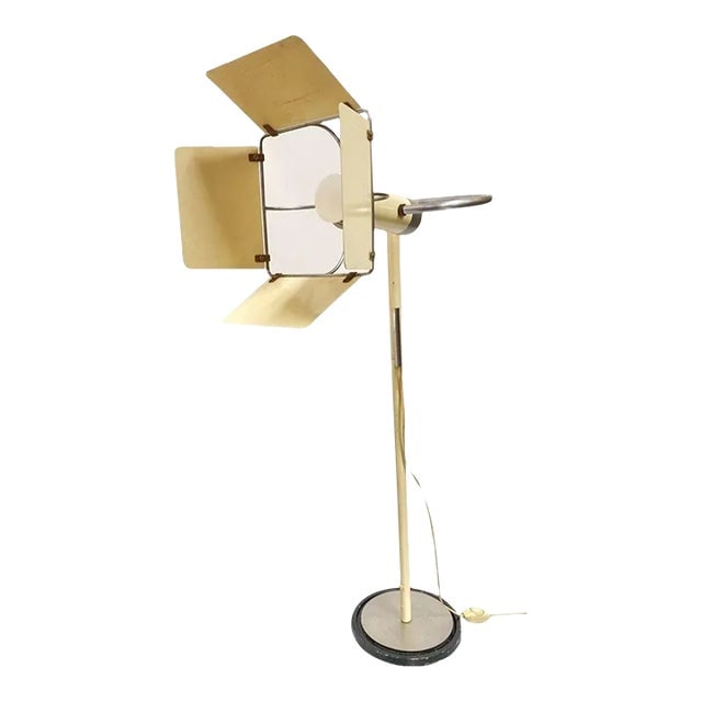1970s Post Modern Italian Floor Lamp With Hollywood Style Barn Doors (1 of 8)