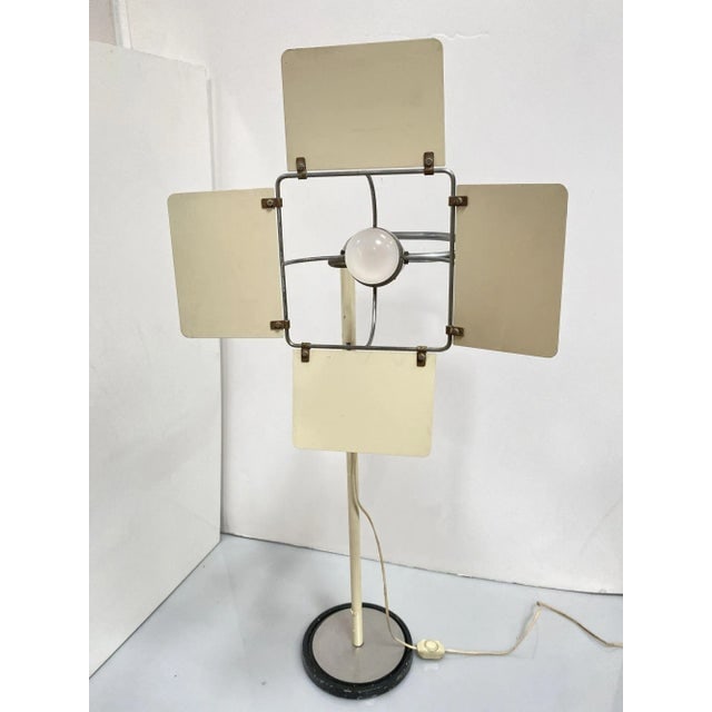 1970s Post Modern Italian Floor Lamp With Hollywood Style Barn Doors - 4