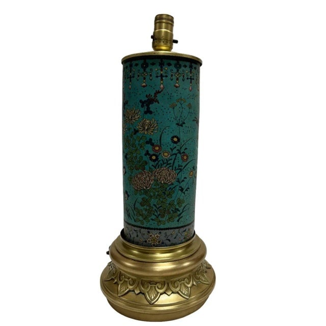 Vintage 1920s Brass Table Lamp - 4