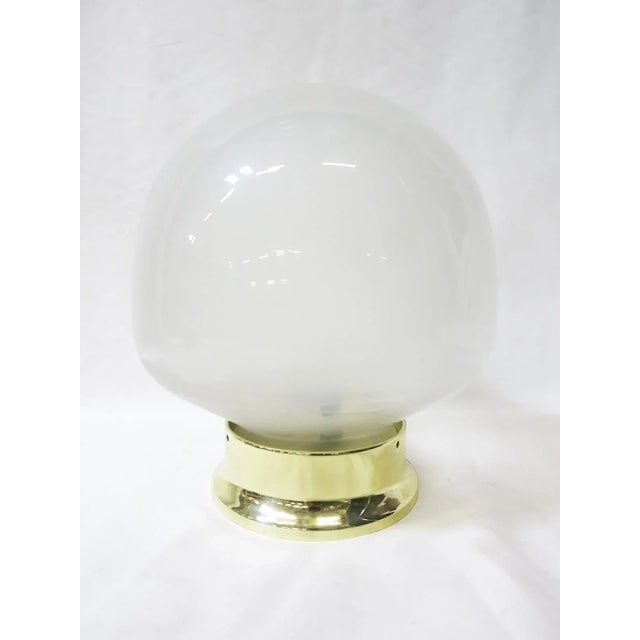 Small Vintage Gumdrop Ceiling Glass Globe Pendant - 2