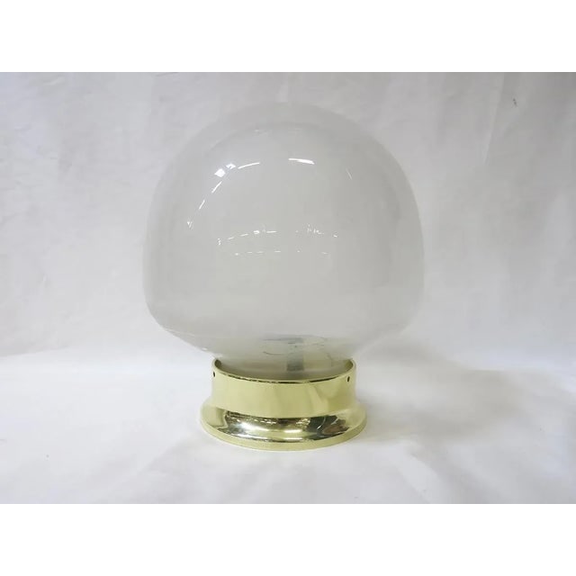 Small Vintage Gumdrop Ceiling Glass Globe Pendant - 3