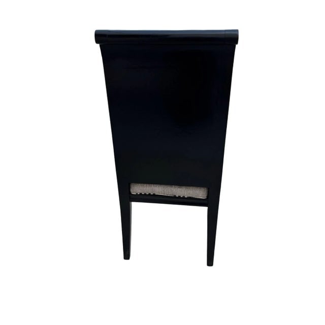 Set of Six Scrolling Back Wooden Oak Dining Chairs by Four Hands - 9
