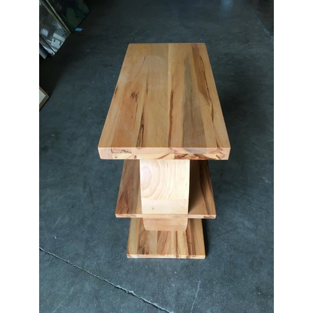 1920s Art Deco Geometreic "Ring" Maple Side Table - 6