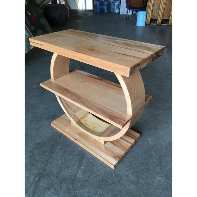 1920s Art Deco Geometreic "Ring" Maple Side Table - 7