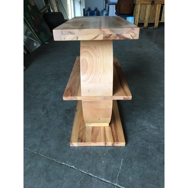 1920s Art Deco Geometreic "Ring" Maple Side Table - 8