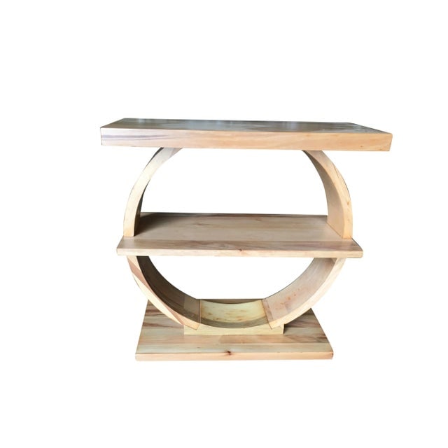 1920s Art Deco Geometreic "Ring" Maple Side Table - 9