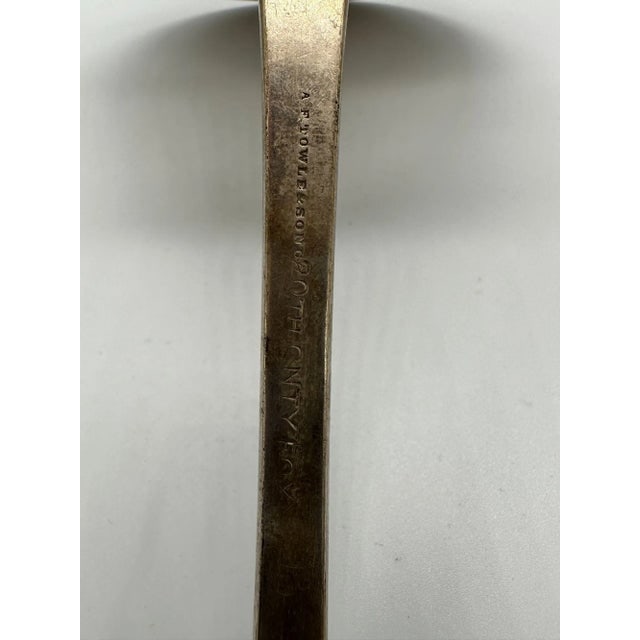 1889 Towle Mfg. Co Shell II Pattern Large Soup Ladle Mono Grammed "Fox" - 7
