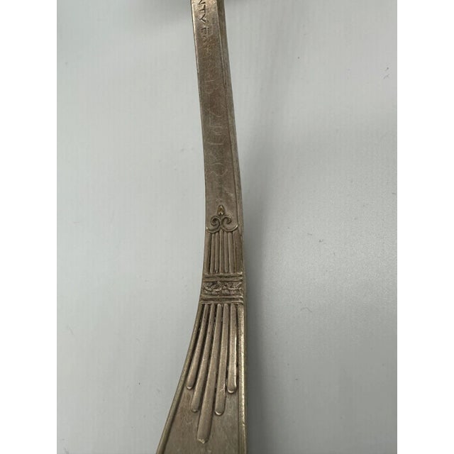 1889 Towle Mfg. Co Shell II Pattern Large Soup Ladle Mono Grammed "Fox" - 8