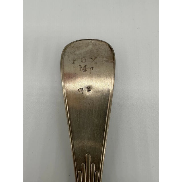 1889 Towle Mfg. Co Shell II Pattern Large Soup Ladle Mono Grammed "Fox" - 9