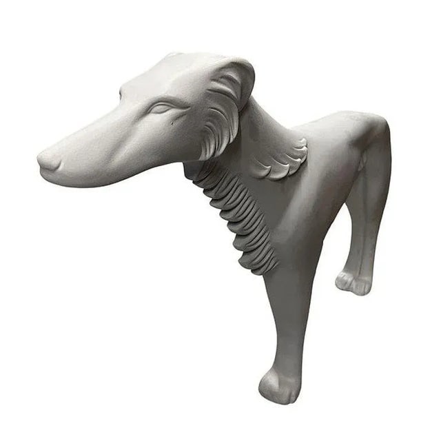 Life-Size Art Deco Styled Fiberglass Borzoi Russian Hunting Hound Dog Statue - 6