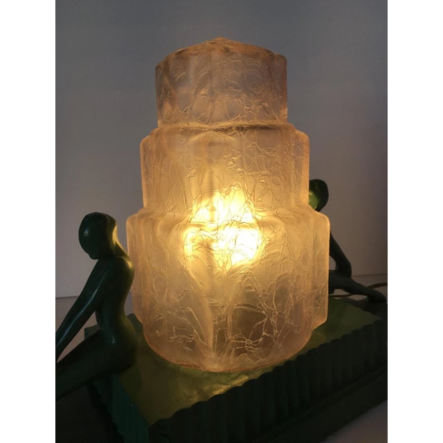 Frankart L254 Twin Sculptural Table Lamp With Stepped Shade - 7