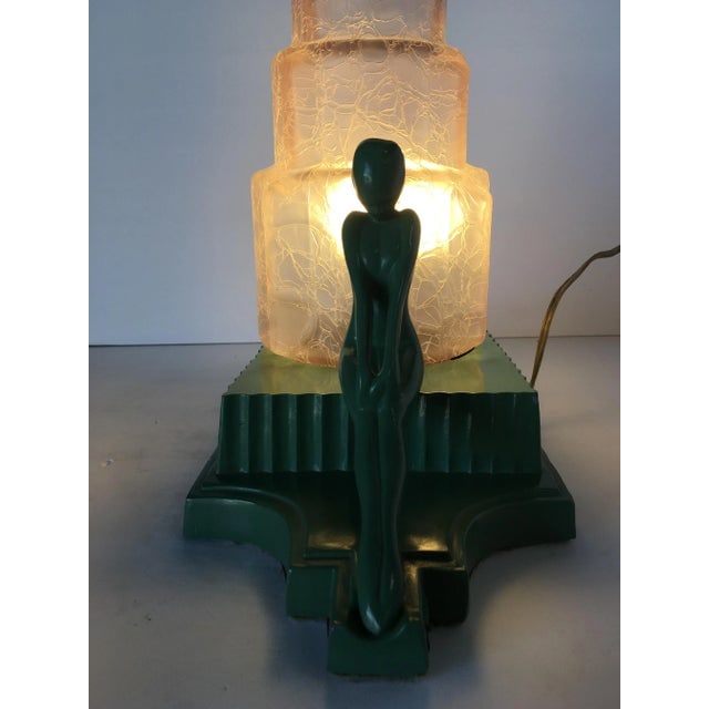 Frankart L254 Twin Sculptural Table Lamp With Stepped Shade - 8