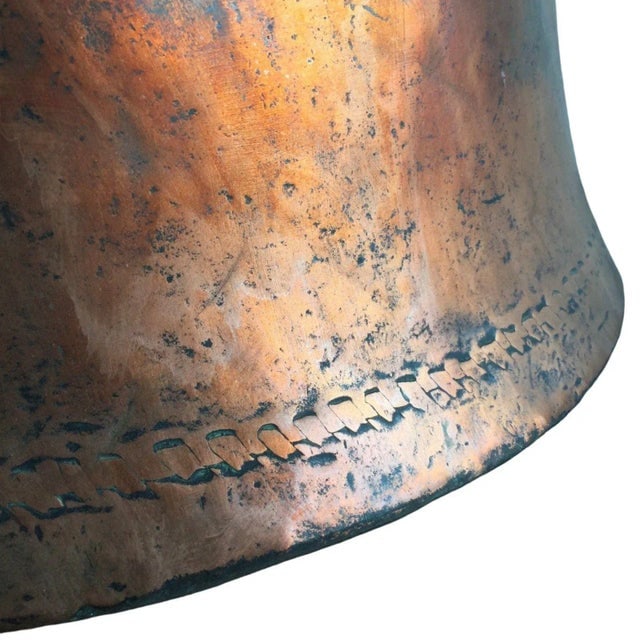 Late Victorian Hand-Hammered Copper Cauldron Pot - 3