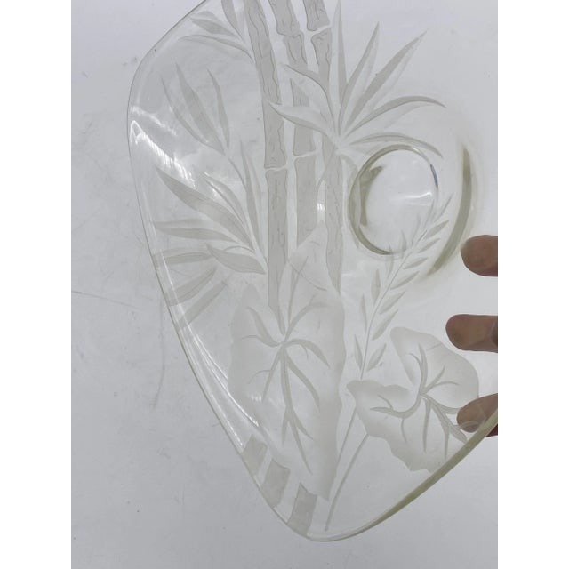 Art Glass Serving Plate by Dorothy C Thorpe - 5