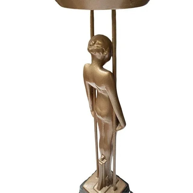 1920s Frankart Copper-Tone ‚ÄúSarcophagus Girl‚Äú Figural Cocktail - 11