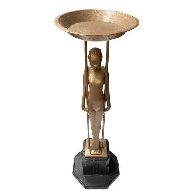 1920s Frankart Copper-Tone ‚ÄúSarcophagus Girl‚Äú Figural Cocktail - 7
