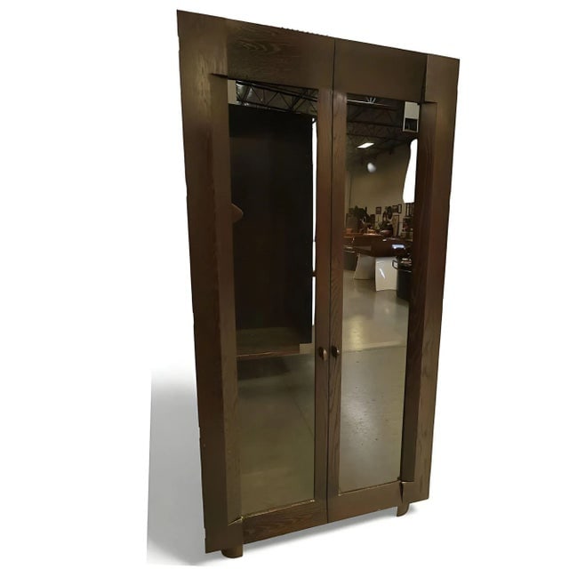 Tall Dakota Jackson "Ocean" Espresso Oak Bookcase Display Cabinet - 3