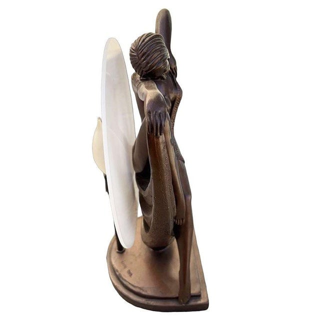 1990s Art Deco Style Flapper Lamp by Crosa for Widdop Bingham & Co LTD - 8