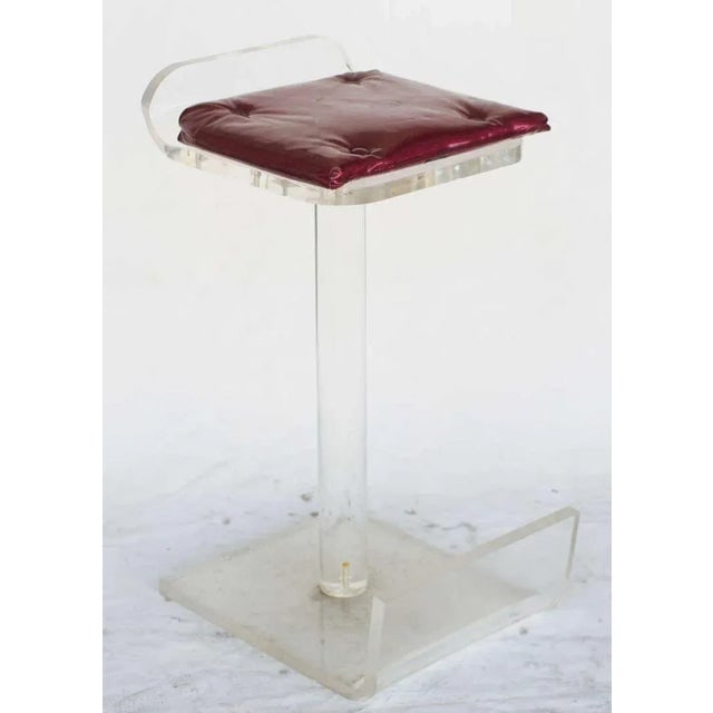 1970s Postmodern Lucite Bar Stools Set of Four - 2