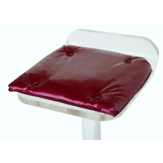 1970s Postmodern Lucite Bar Stools Set of Four - 3