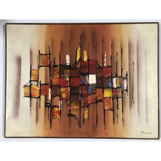 Large Abstract Oil Painting on Canvas by Marcella Doane - 2