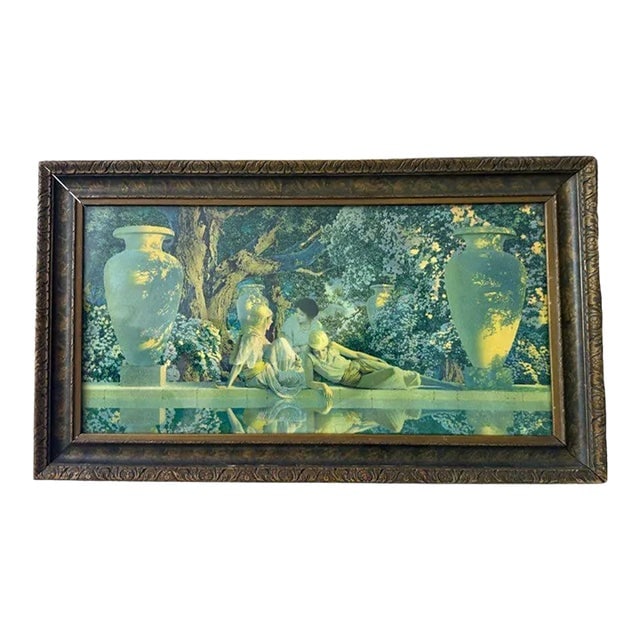 Maxfield Parrish ‚ÄúGarden of Allah‚Äù Crane Lithograph 1918, Framed (1 of 7)