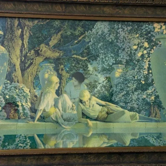 Maxfield Parrish ‚ÄúGarden of Allah‚Äù Crane Lithograph 1918, Framed - 2